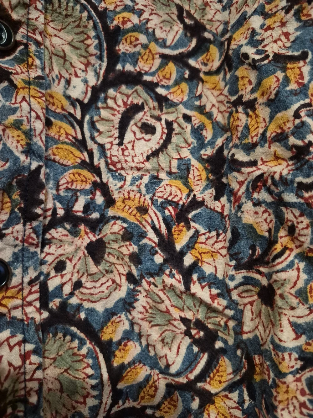 Orvis Brown Paisley Short-Sleeve Button-Down Shirt Size L